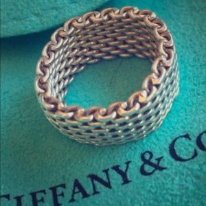 Tiffany & Co. Sterling Silver Somerset Mesh Ring